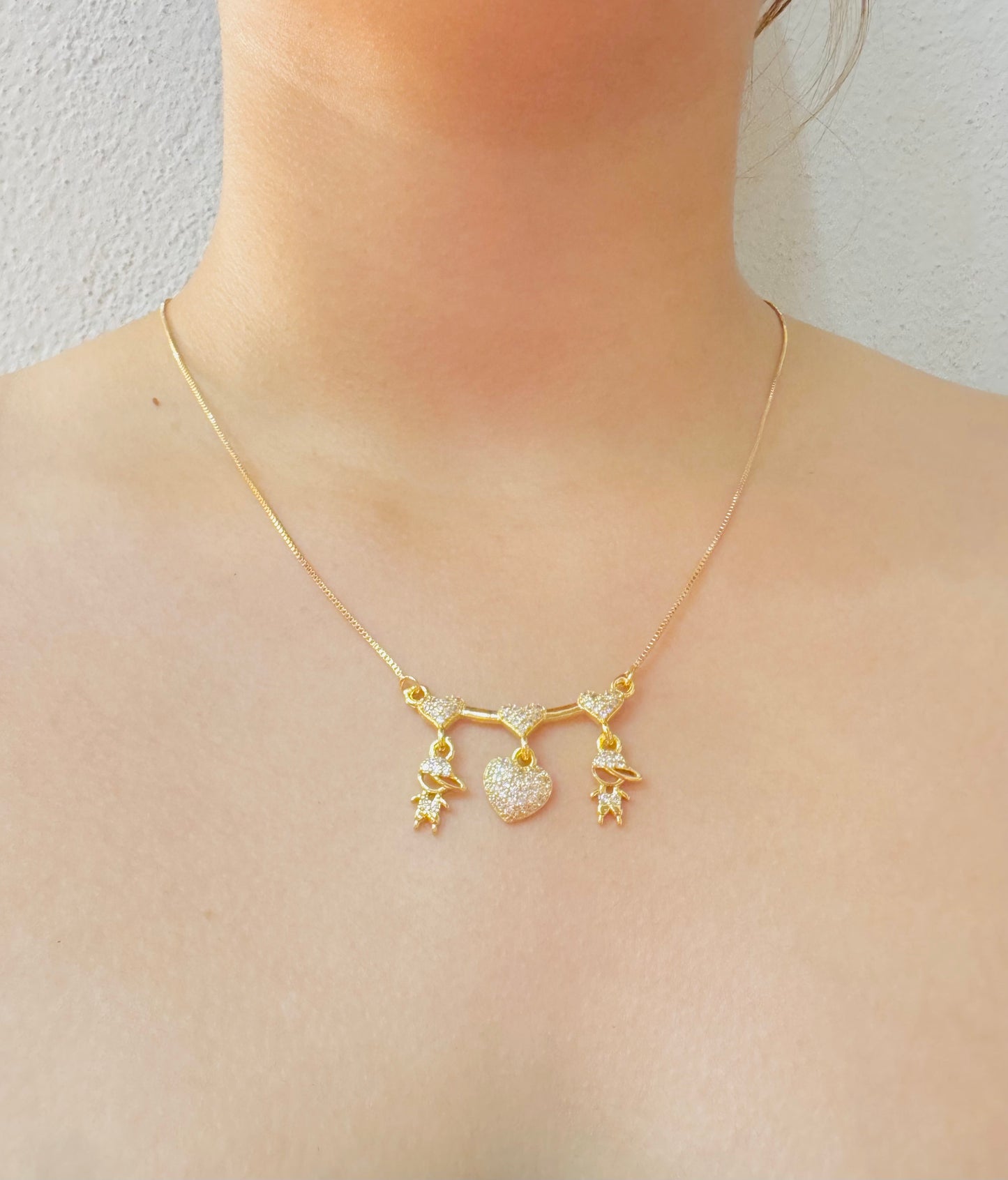 Collar Corazón con Hijitos