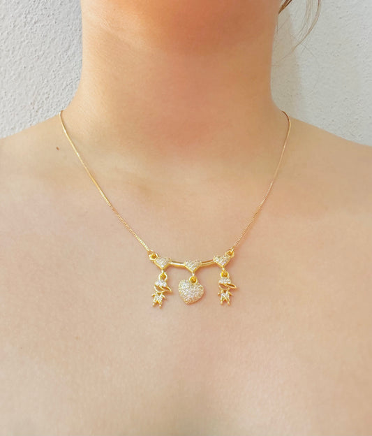 Collar Corazón con Hijitos