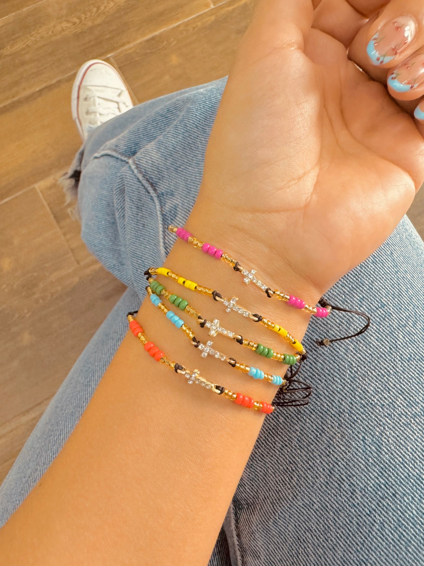 Pulsera Beads de Cruz