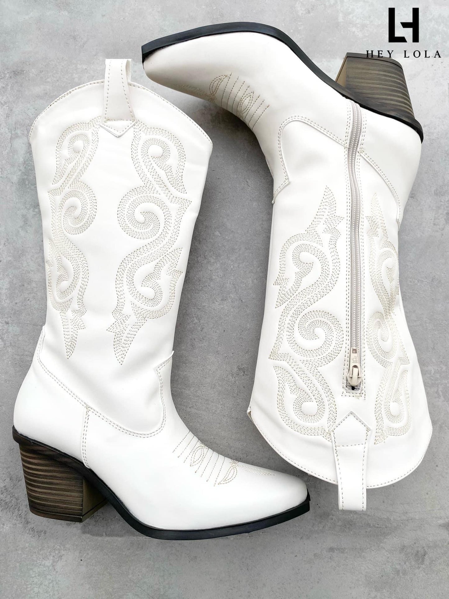 Bota Vaquera Blanca