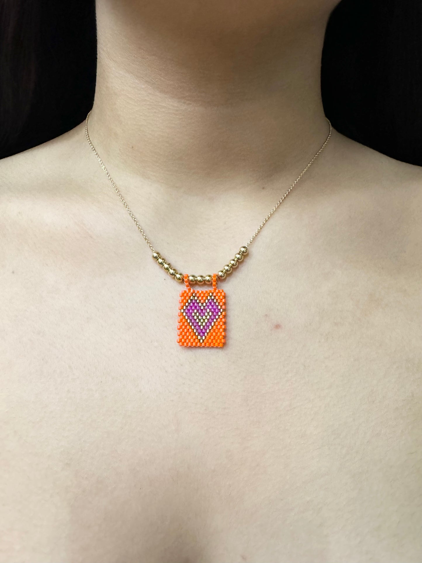 Collar Corazón Artesanal