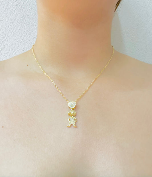 Collar Corazón con Hijito