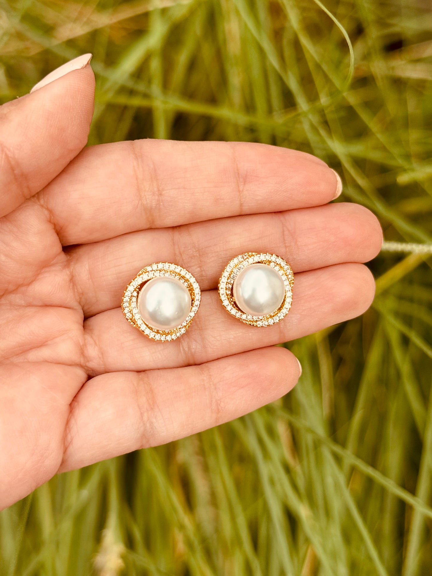 Aretes de Perla y Cristales - Heylola