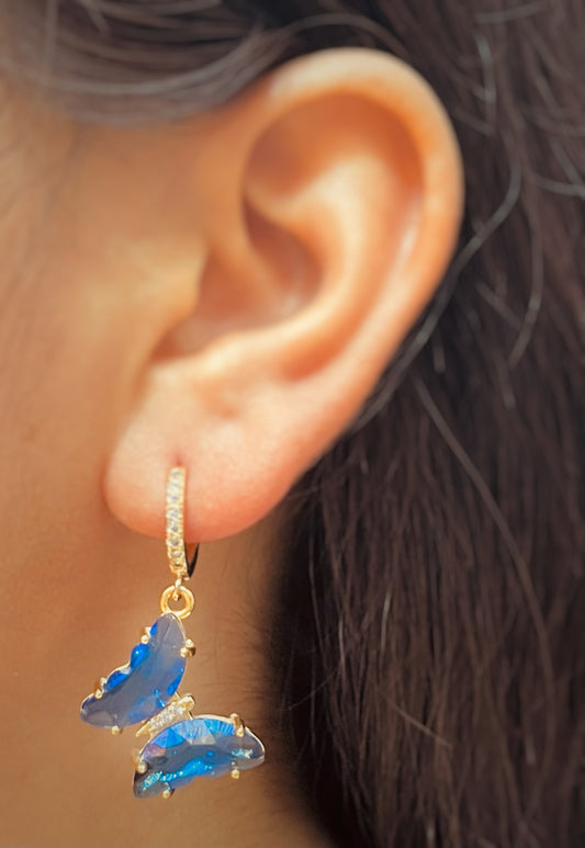 Aretes Blue Wings