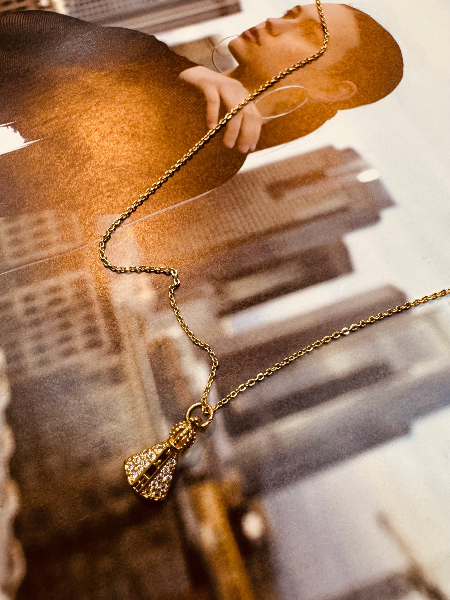 Collar con Dije de Virgen