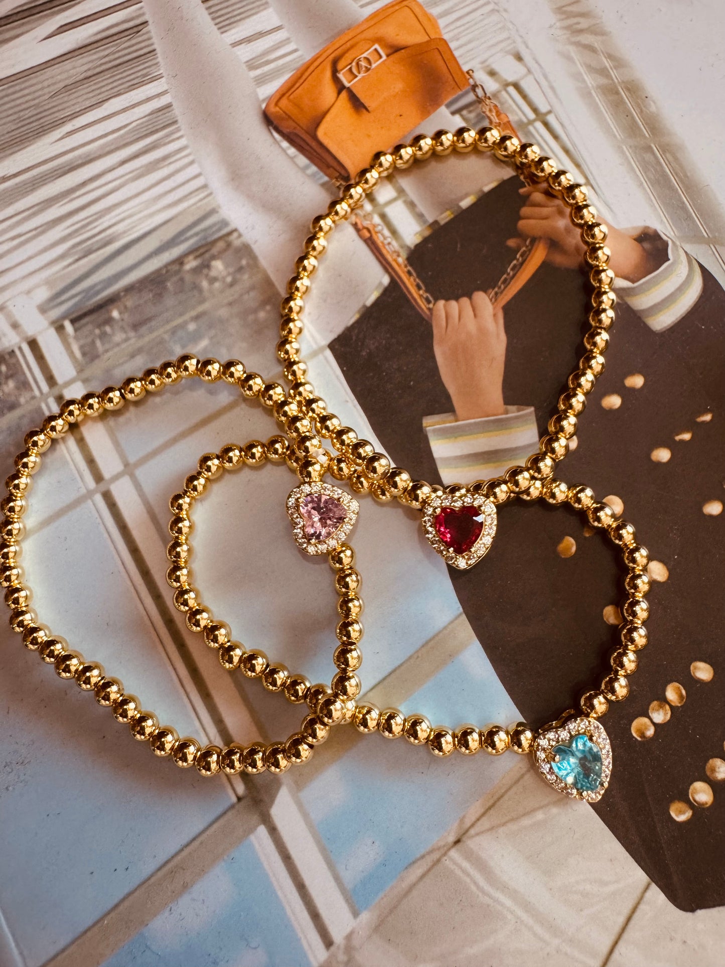 Pulsera Corazón Brillante