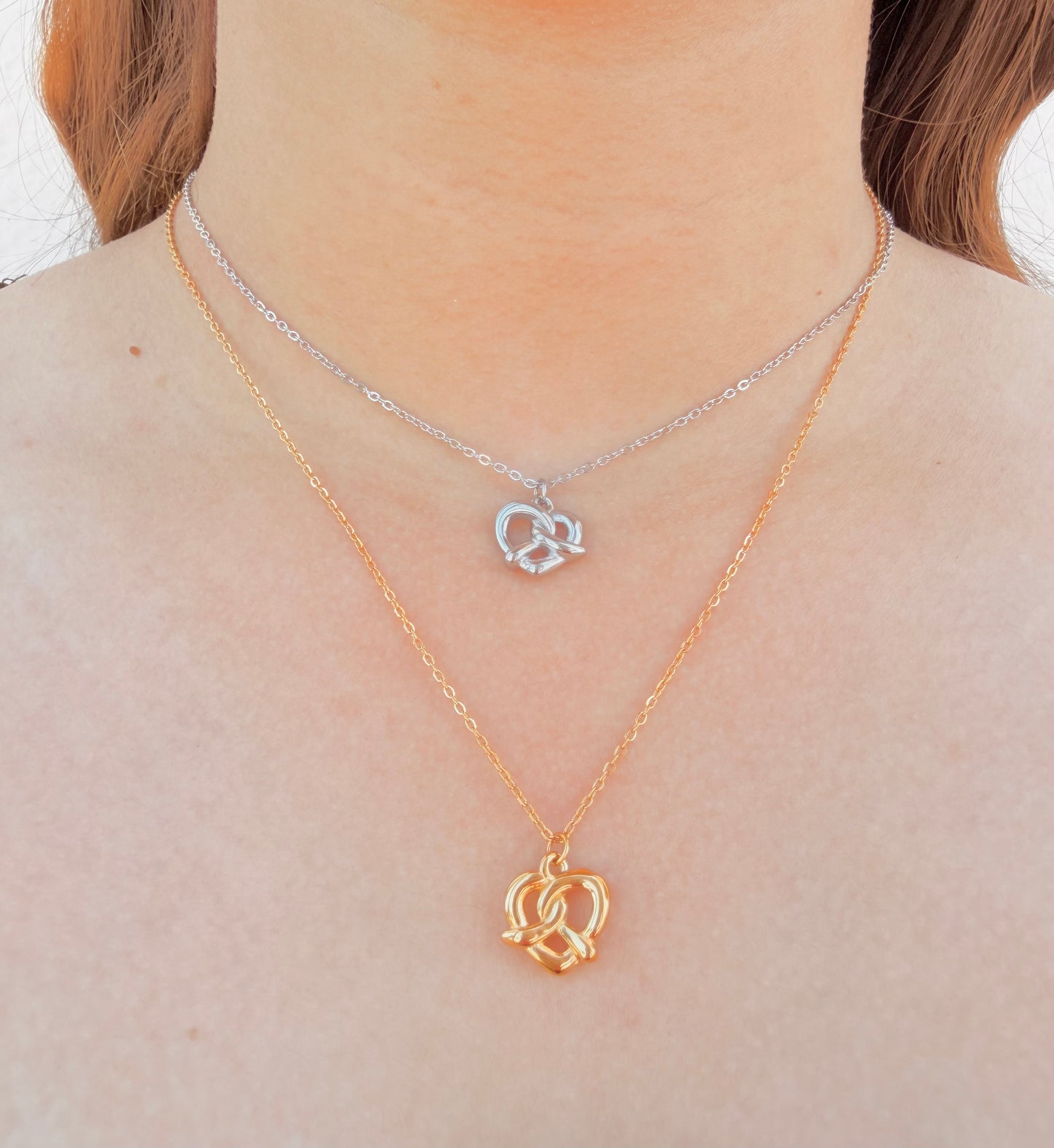 Collar Pretzel  corazón