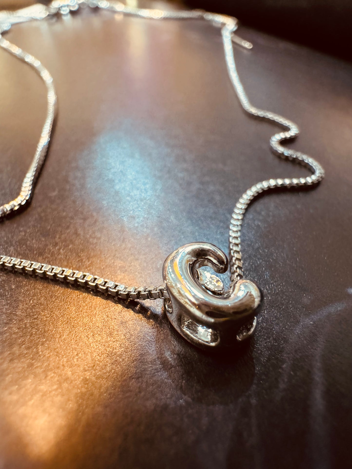 Collar con Inicial plata Personalizable / Heylola
