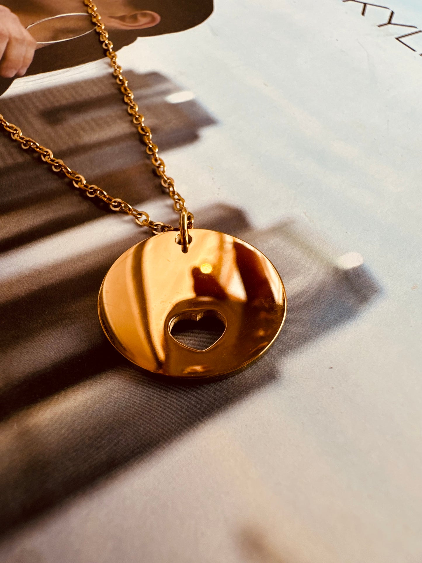 Collar Personalizable Corazón Calado