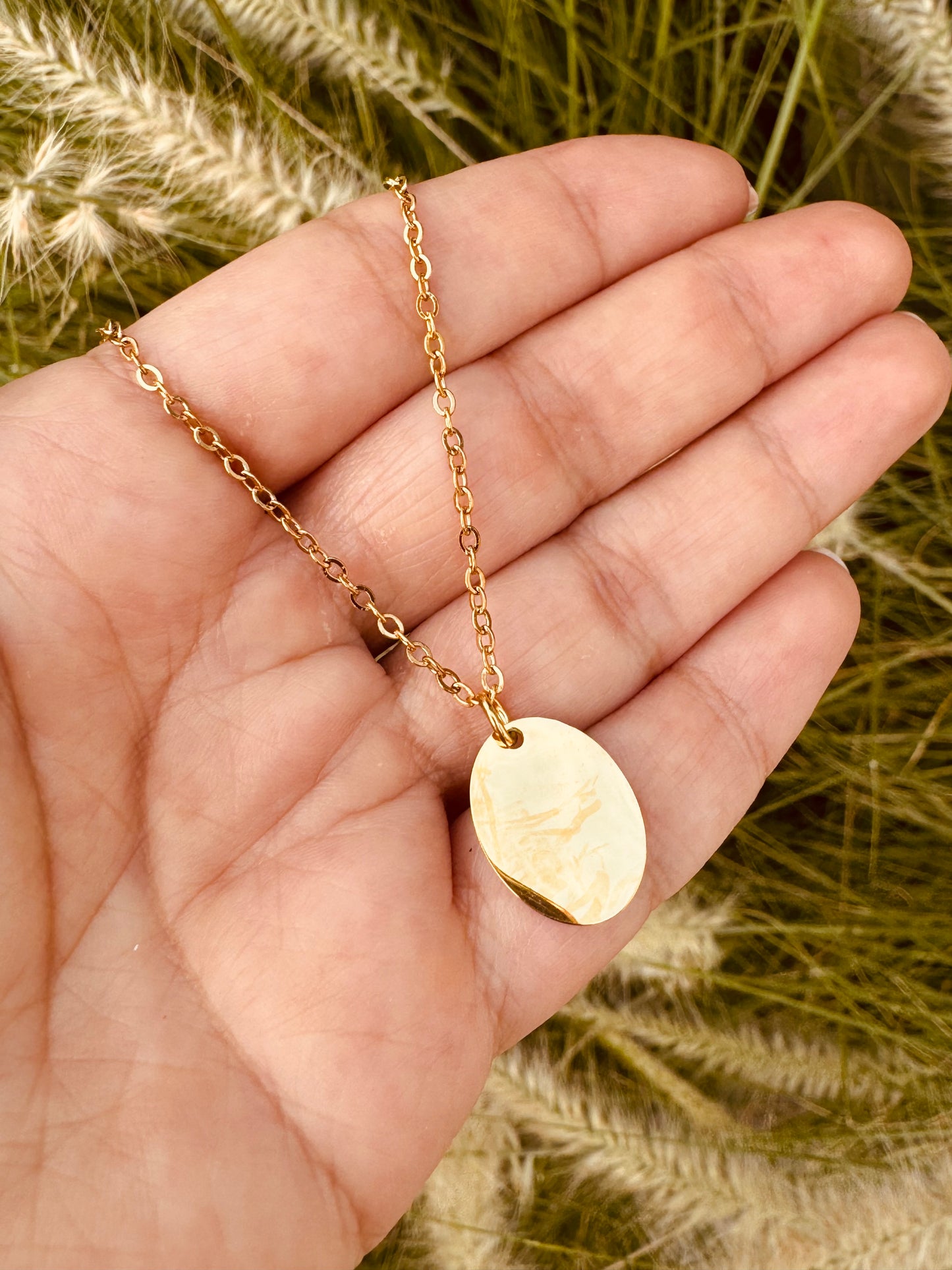Collar Personalizado Medalla Lisa