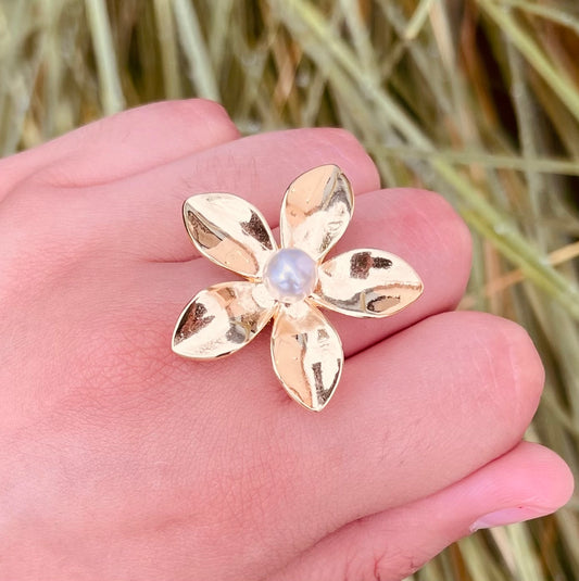 Anillo Flor de Cinco Pétalos
