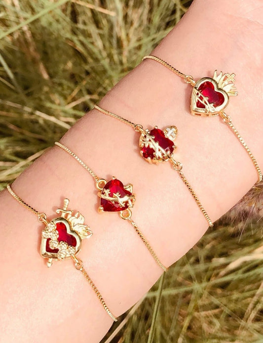 Pulsera Corazón Místico