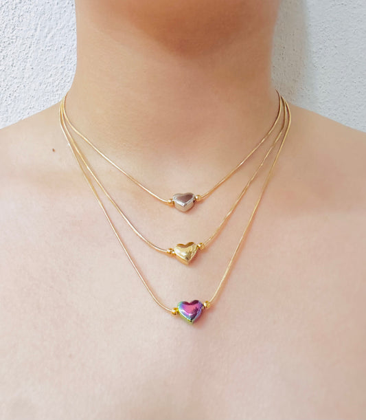 Collar Mini Heart Shine