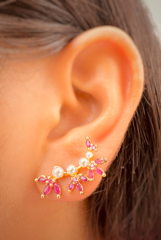 Aretes Flora Pearl