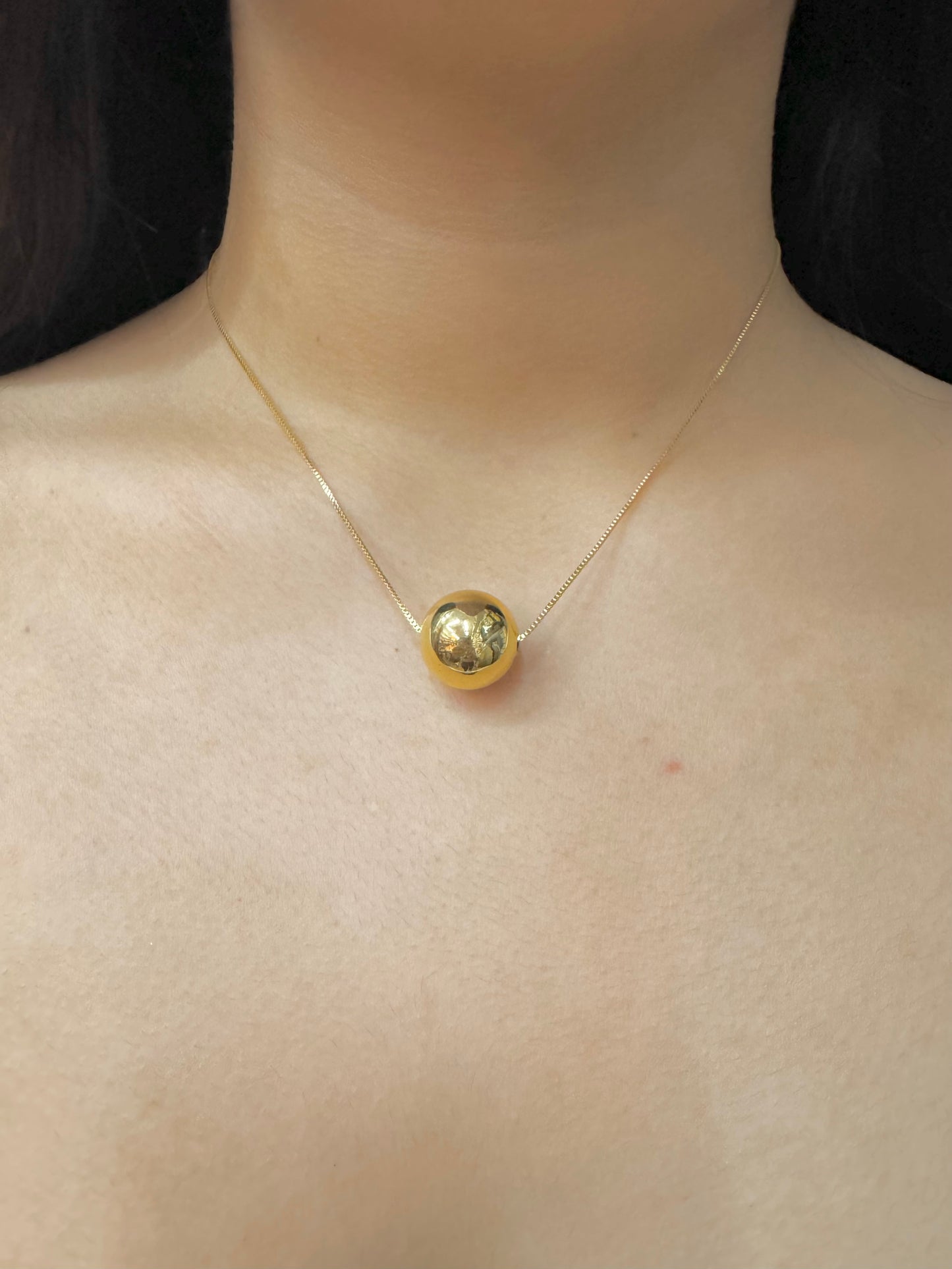 Collar Esfera Chapado en Oro 18K