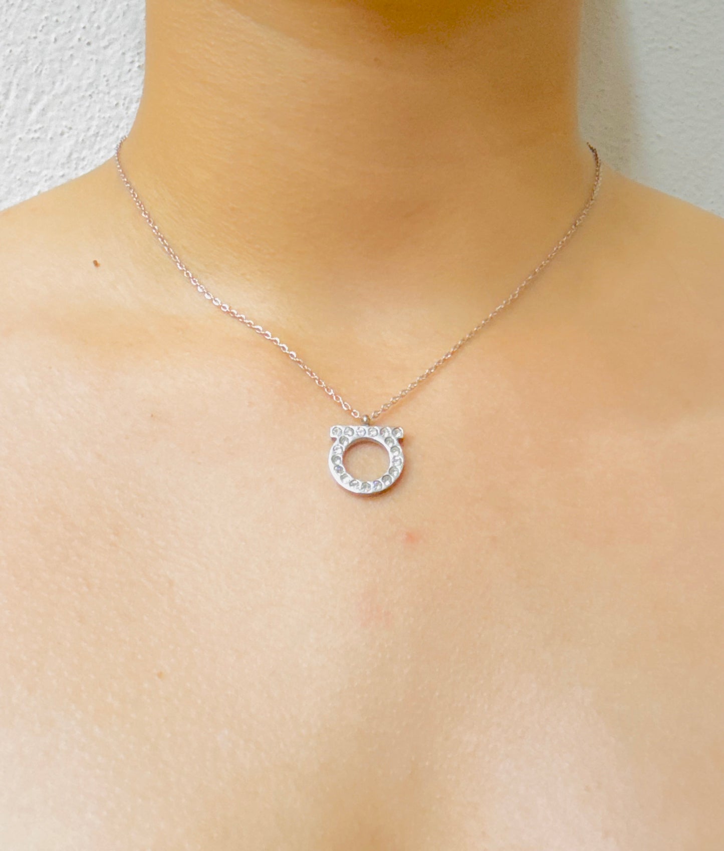 Collar Ferragamo Inspired Shine (Plateado)