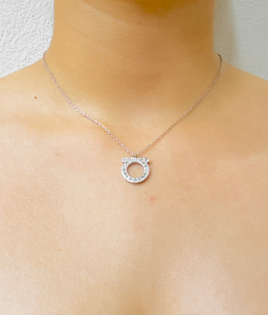 Collar Ferragamo Inspired Shine (Plateado)