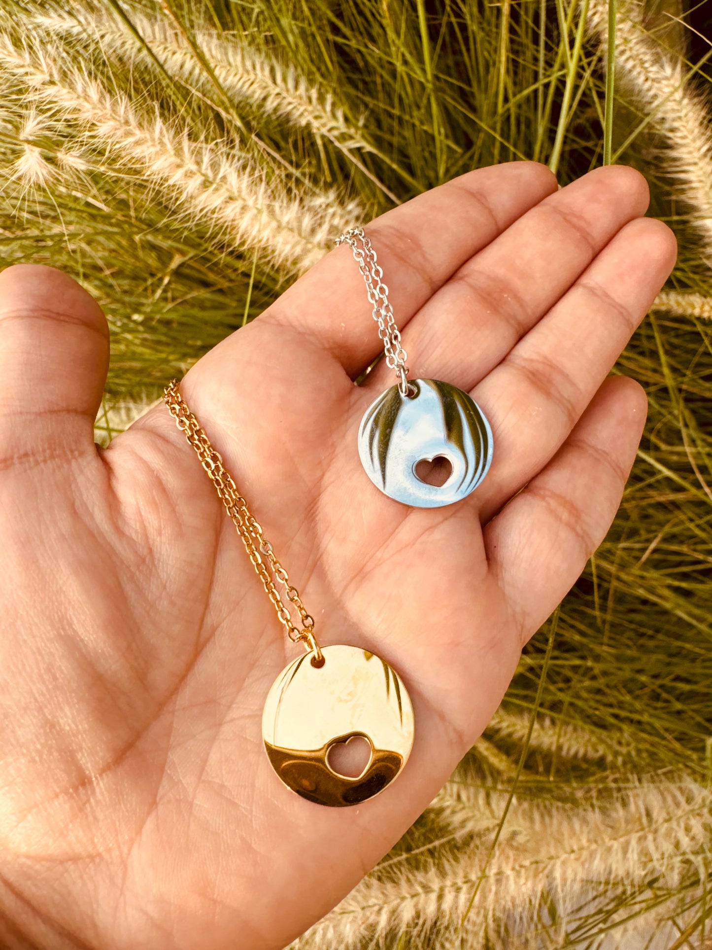 Collar Personalizable Corazón Calado