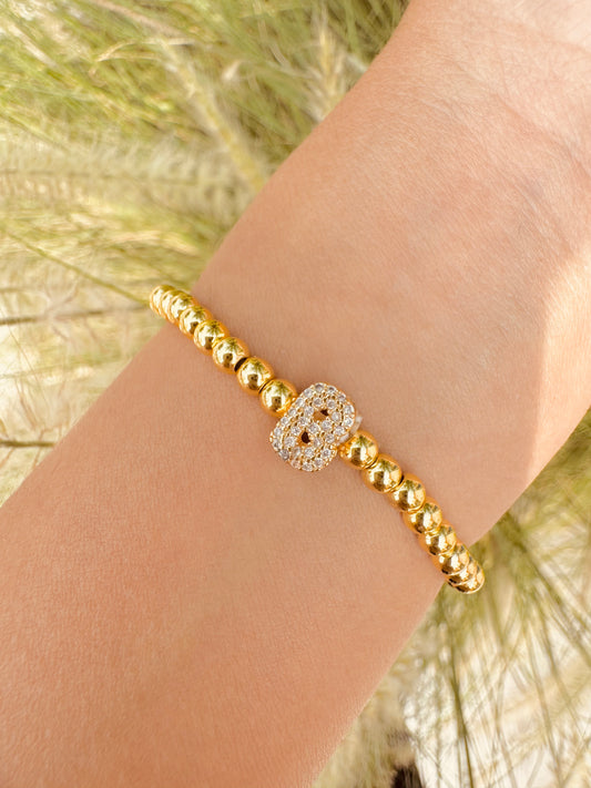 Pulsera Inicial Dorada