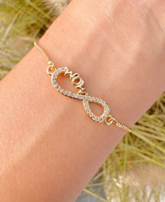 Pulsera de Infinito con Detalle ‘Mom’