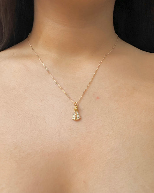 Collar con Dije de Virgen