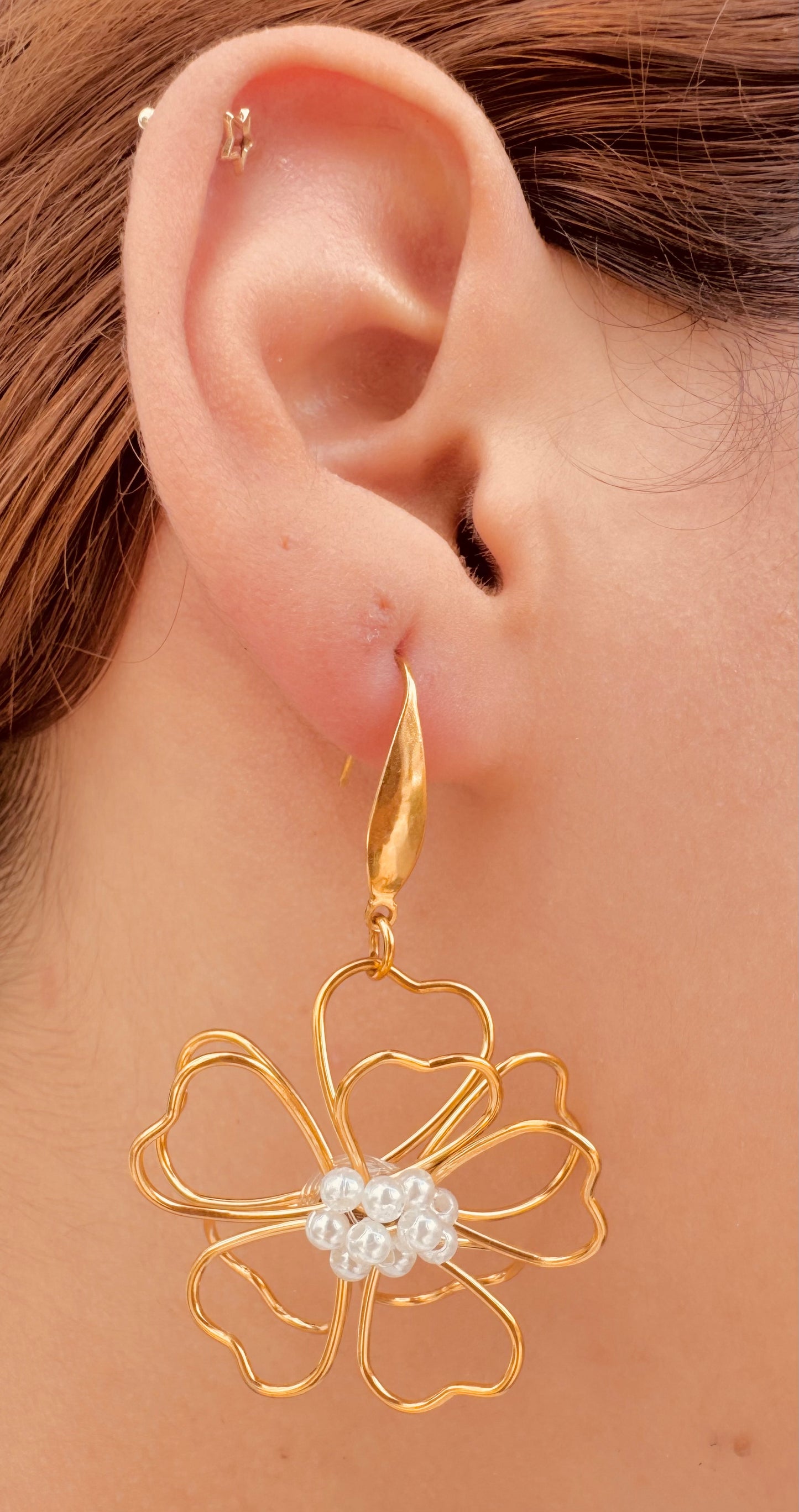 Aretes flor de corazón – amor y energía