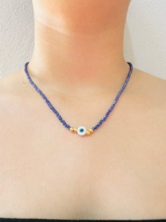 Collar ojo turco con cristales