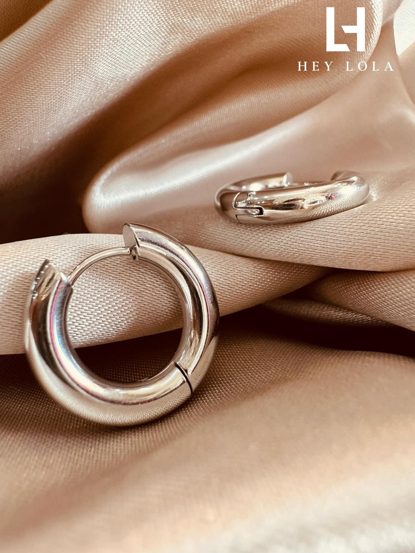 Arracadas Bicolor Doradas y Plateadas