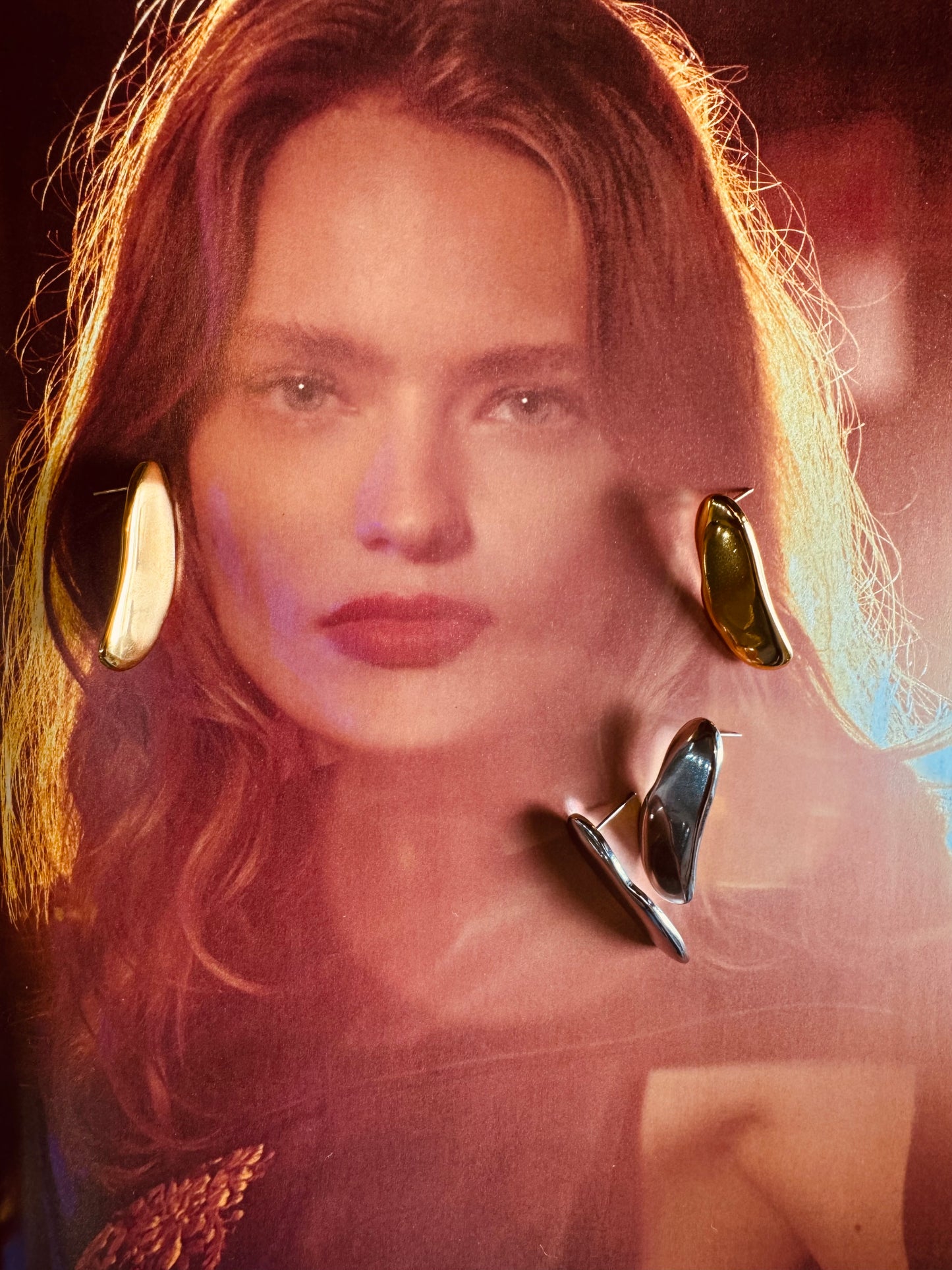 Aretes de Gota Dorados y Plateados - Heylola