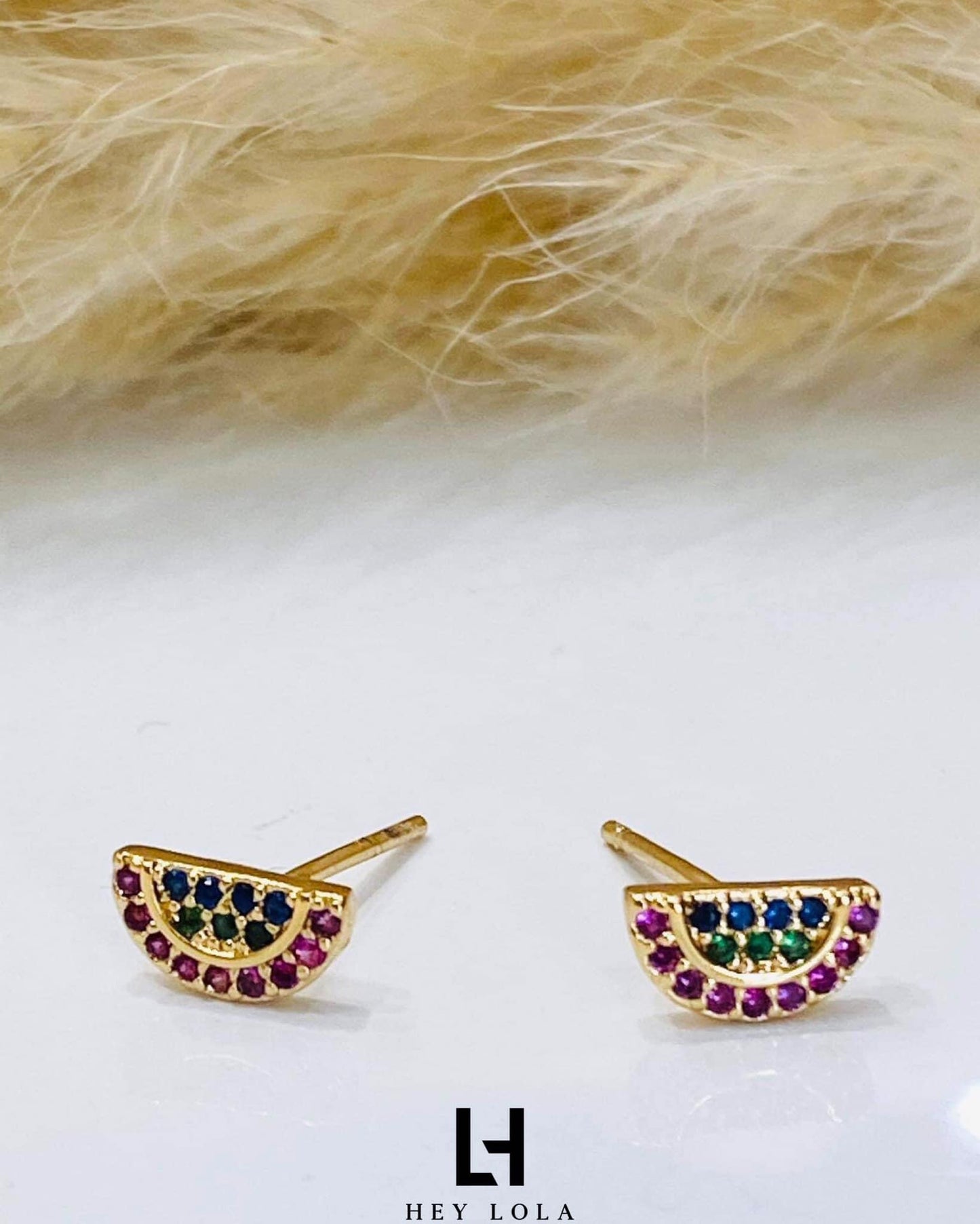 Aretes Forma de Sandía