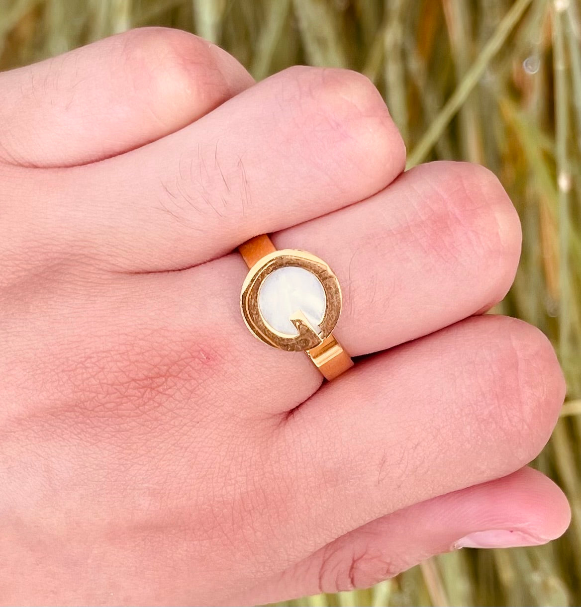 Anillo Inicial G Madre Perla
