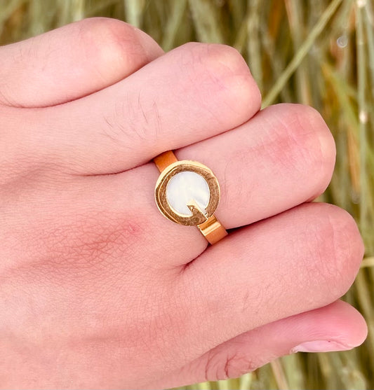 Anillo Inicial G Madre Perla