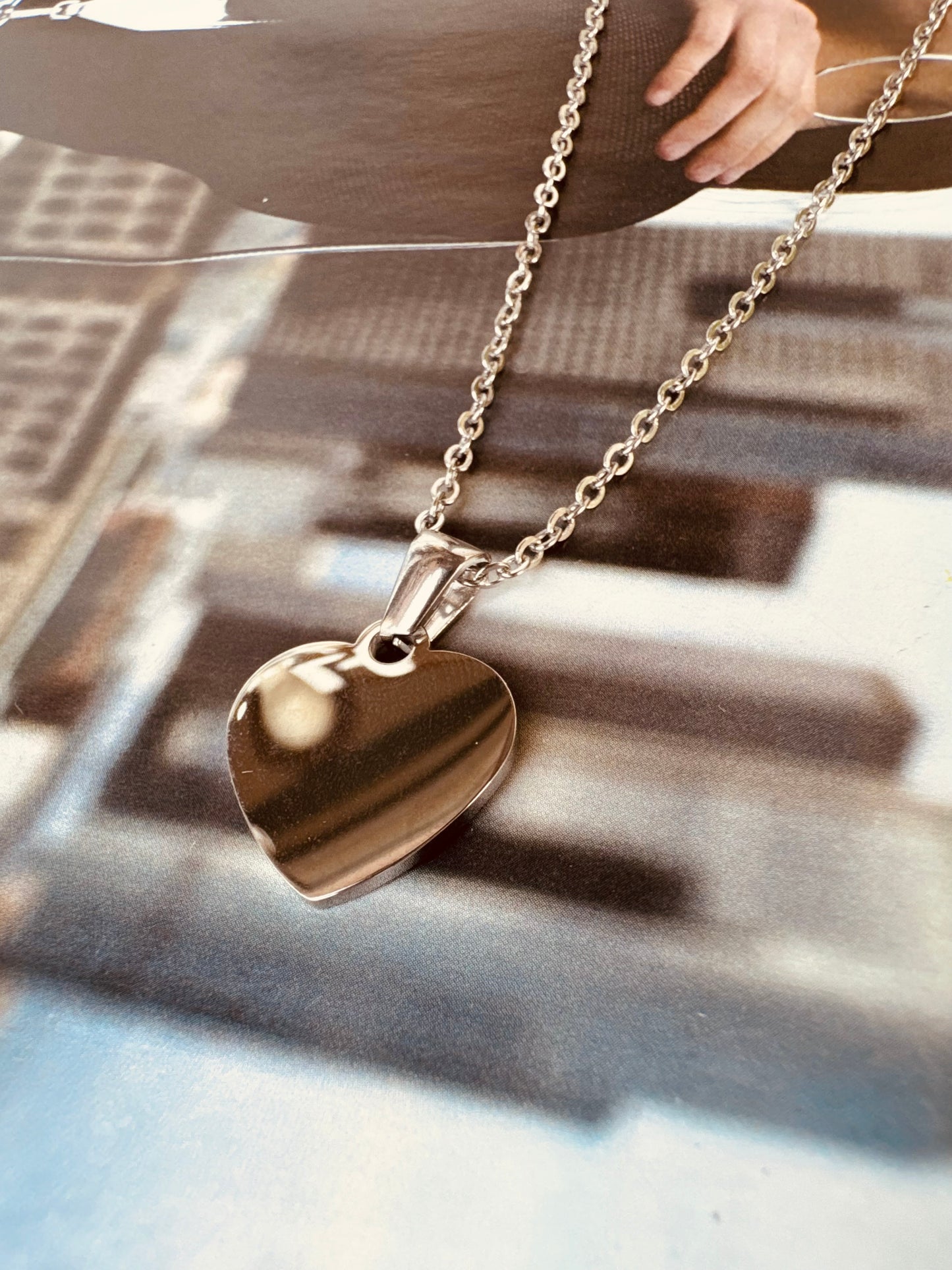 Collar Corazón Personalizable – Acero Inoxidable
