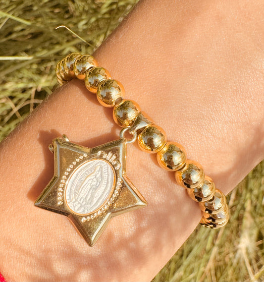 Pulseras Religiosas con Relicario Personalizable